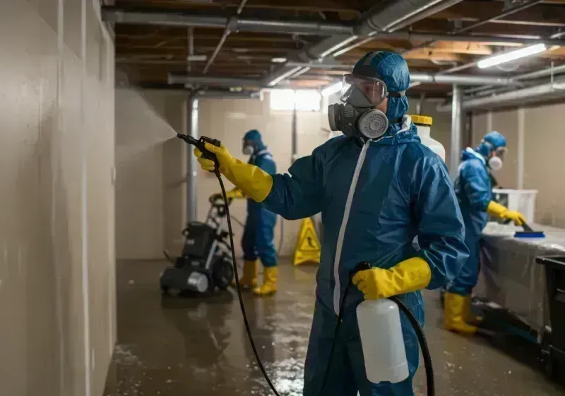 Basement Sanitization and Antimicrobial Treatment process in Lynn, MA